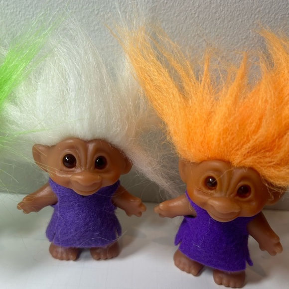 Vintage DAM Mini Troll Dolls Set of 4 - Picture 6 of 11